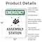 Signmission Assembly Station With Symbol, 10 in W x Rectangle, Aluminum OS-2PACK-EM-A-1014-V-10433 - alternate 3